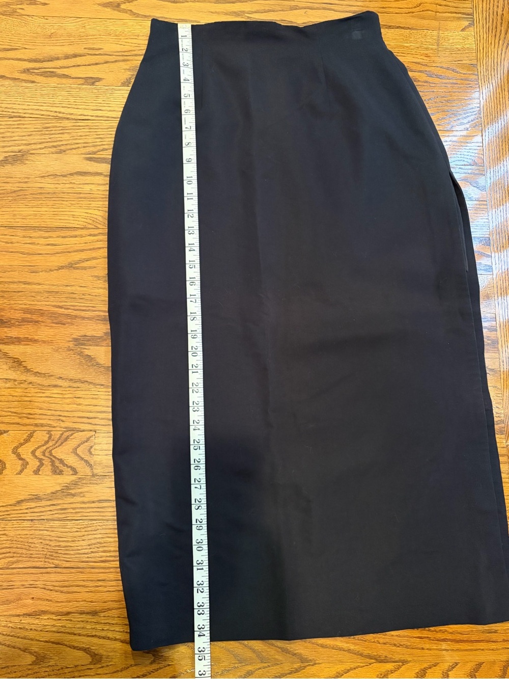 JRT by Newport News High Waisted Long Black Skirt Vintage - Picture 10 of 11
